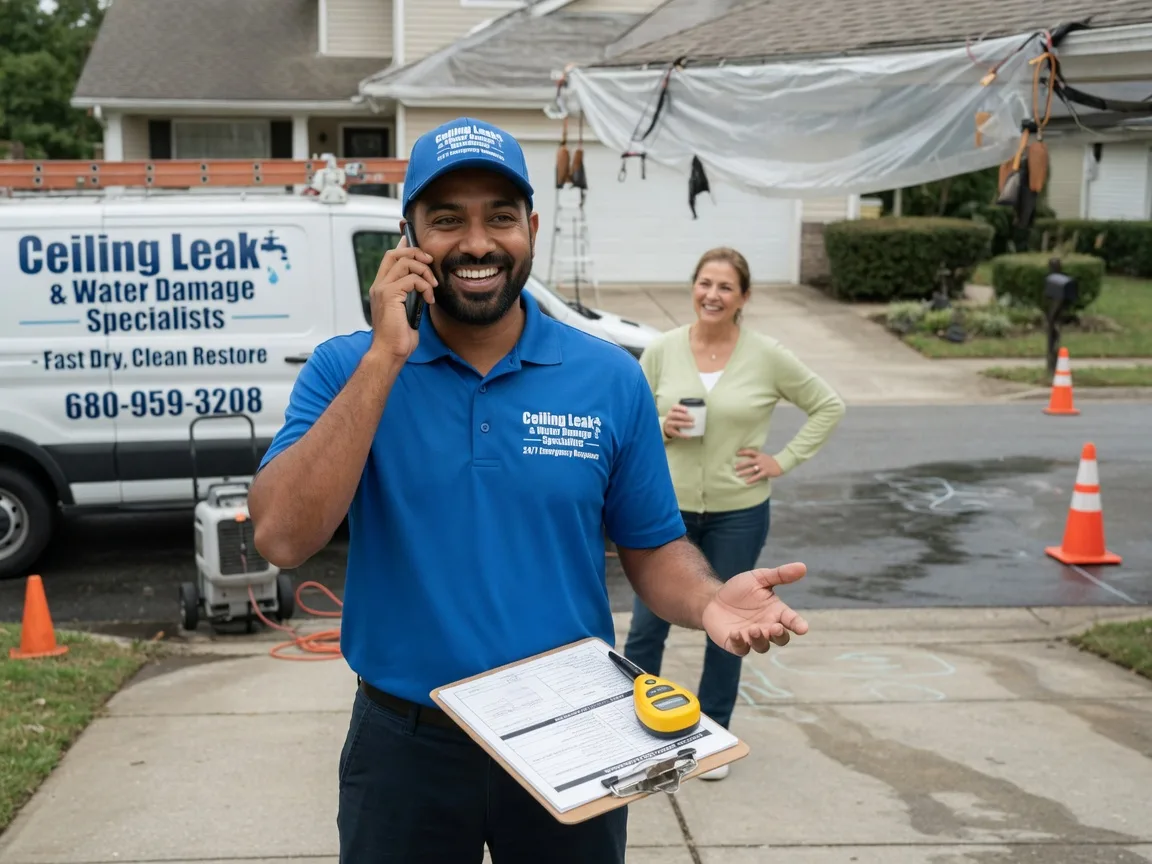 Ceiling Leak Cleanup Briscoe, TX FAQs